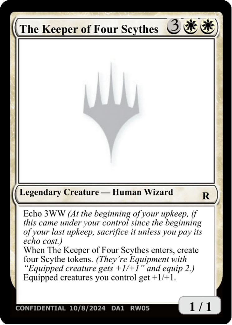 The Keeper of Four Scythes (DA1-RW05D) - Unknown Event