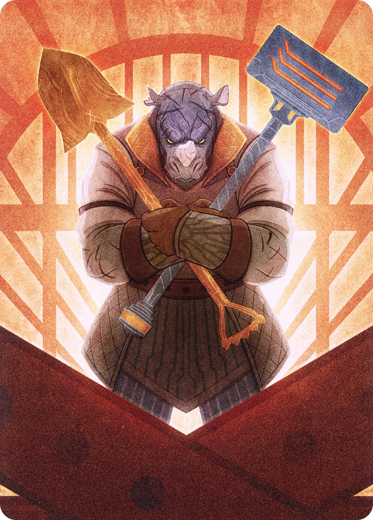 Mr. Orfeo, the Boulder // Mr. Orfeo, the Boulder (ASNC-070) - New Capenna Art Series (Borderless) Foil