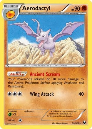 Aerodactyl - Reverse Holofoil Dark Explorers - Rare