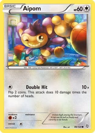 Aipom 099/124 - Dragons Exalted Reverse Holofoil