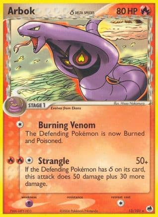 Arbok (Delta Species) 013/101 - Dragon Frontiers