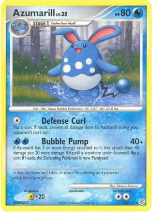 Azumarill 18/130 - Diamond and Pearl Reverse Holofoil
