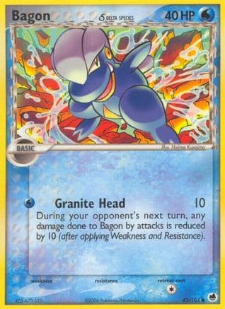 Bagon (Delta Species) 043/101 - Dragon Frontiers Reverse Holofoil