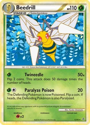 Beedrill - Reverse Holofoil Unleashed - Rare