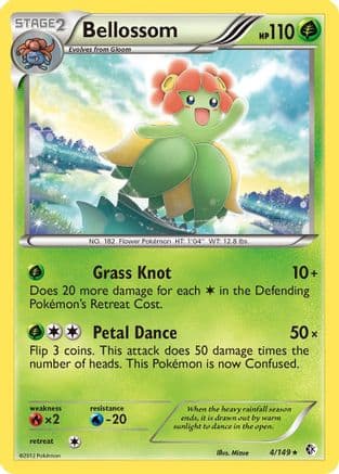 Bellossom - Reverse Holofoil Boundaries Crossed - Rare
