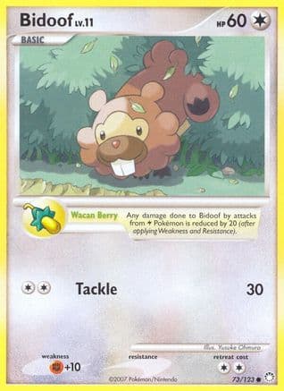 Bidoof 073/123 - Mysterious Treasures Reverse Holofoil
