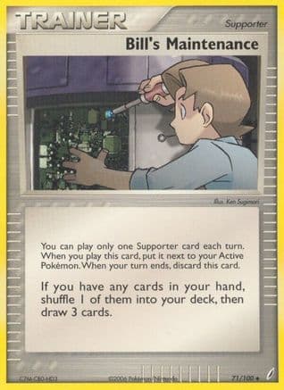 Bill's Maintenance/100 - Reverse Holofoil Crystal Guardians - Uncommon