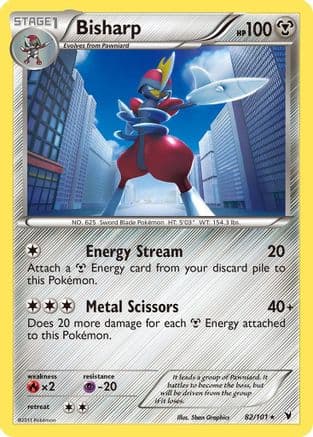 Bisharp (82) - Reverse Holofoil Noble Victories - Holo Rare