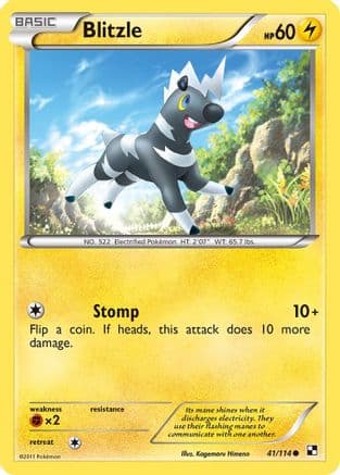 Blitzle 41/114 - Black and White Reverse Holofoil