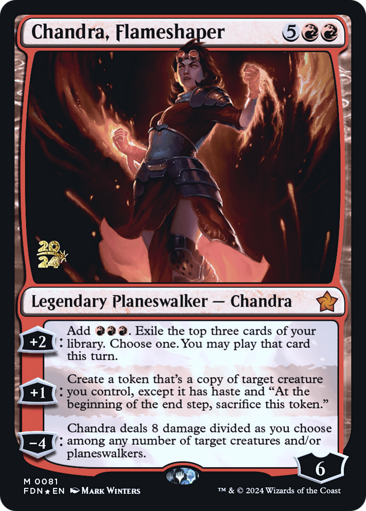 Chandra, Flameshaper (-081) - Prerelease Cards Foil