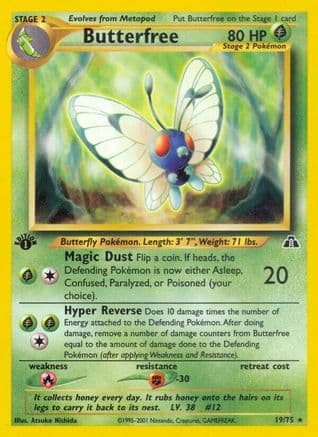 Butterfree 019/75 - Neo Discovery 1st Edition