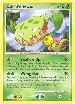 Carnivine - Reverse Holofoil Diamond and Pearl - Rare