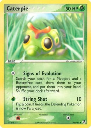 Caterpie 056 - Reverse Holofoil FireRed & LeafGreen - Common