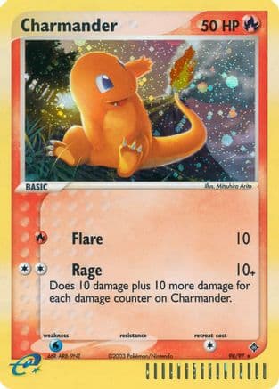 Charmander - Holofoil Dragon - Secret Rare