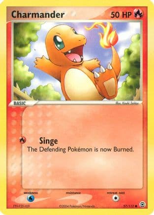 Charmander 057/112 - Reverse Holofoil FireRed & LeafGreen - Common