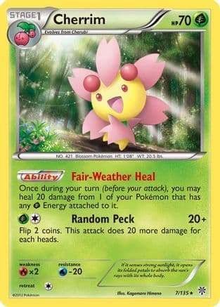 Cherrim - Reverse Holofoil Plasma Storm - Rare