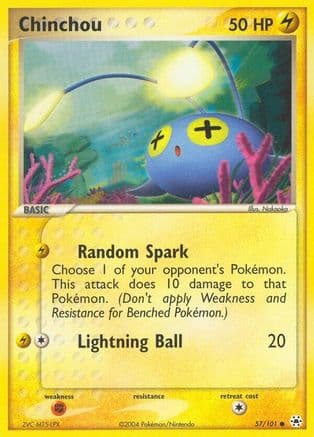 Chinchou - 57/101/101 - Reverse Holofoil Hidden Legends - Common