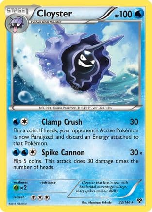 Cloyster - Reverse Holofoil XY Base Set - Rare