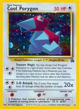 Cool Porygon 015/53 - WoTC Promo Holofoil