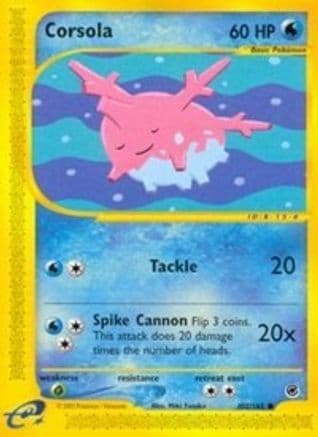 Corsola 102 - Reverse Holofoil Expedition - Common