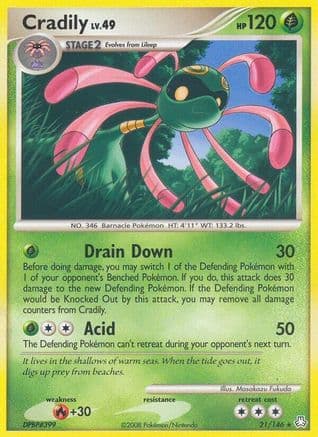 Cradily - Reverse Holofoil Legends Awakened - Rare