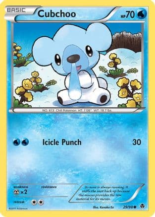 Cubchoo (29) - Reverse Holofoil Emerging Powers - Common