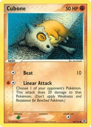 Cubone 060 - Reverse Holofoil FireRed & LeafGreen - Common
