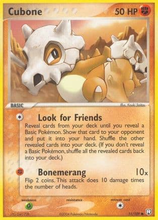 Cubone 051/109 - Team Rocket Returns Reverse Holofoil
