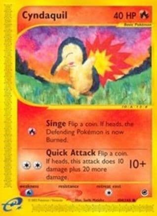 Cyndaquil (104) (104) 104/165 - Reverse Holofoil Expedition - Common