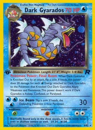 Dark Gyarados 008/82 - Team Rocket 1st Edition Holofoil
