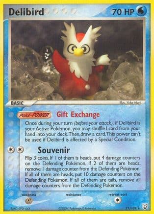 Delibird 021/109 - Team Rocket Returns Reverse Holofoil