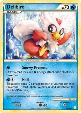 Delibird - HeartGold SoulSilver Reverse Holofoil