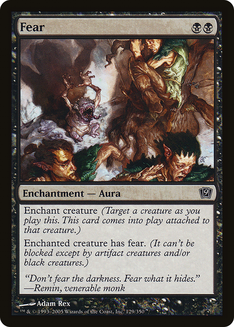 Fear (9ED-129★) - Ninth Edition Foil