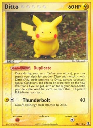 Ditto (Pikachu) 039/113 - Delta Species Reverse Holofoil
