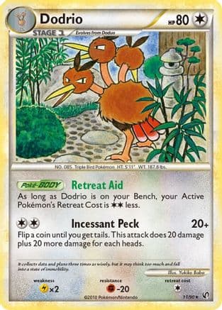 Dodrio - Reverse Holofoil Undaunted - Rare
