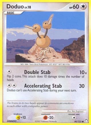 Doduo/123 - Reverse Holofoil Mysterious Treasures - Common