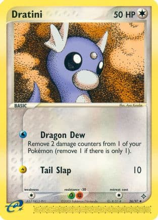 Dratini 26/97 - Dragon Reverse Holofoil