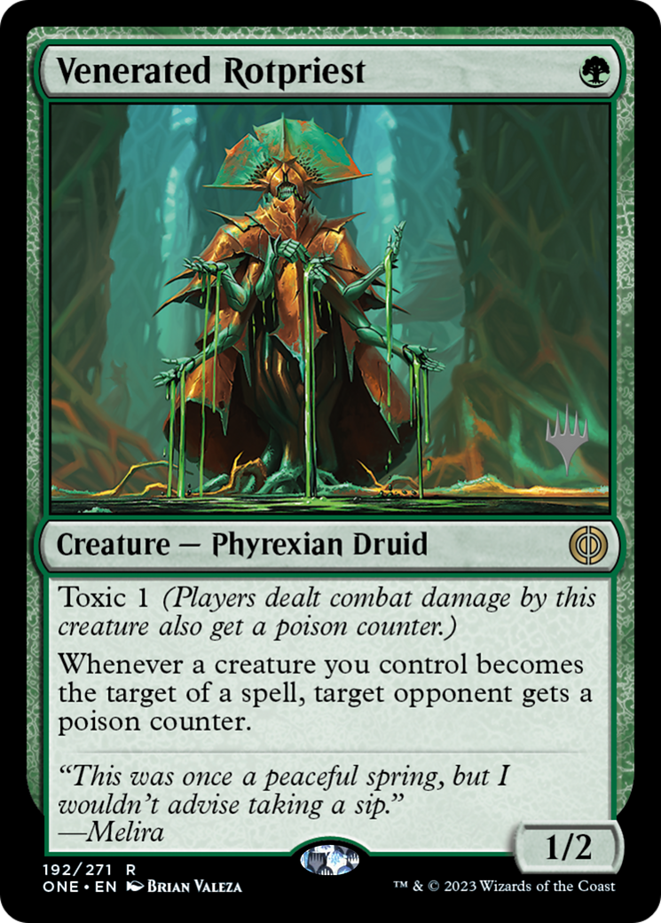 Venerated Rotpriest (PONE-192P) - Phyrexia: All Will Be One Promos