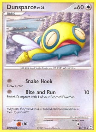 Dunsparce 47/123 - Mysterious Treasures Reverse Holofoil
