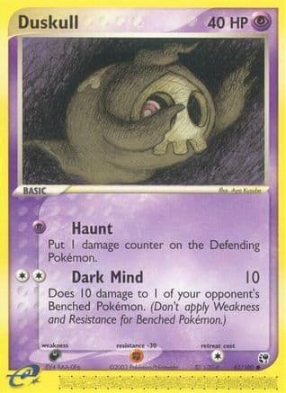 Duskull - 62/100/100 - Reverse Holofoil Sandstorm - Common