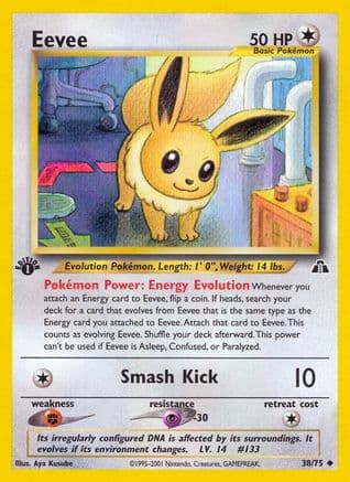 Eevee 038/75 - Neo Discovery 1st Edition