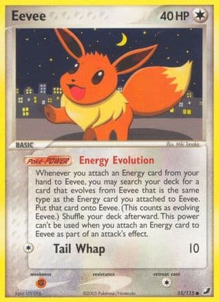 Eevee 055/115 - Unseen Forces Reverse Holofoil