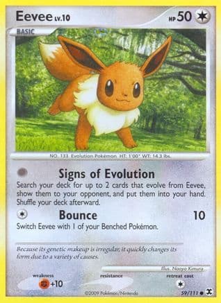 Eevee 059/111 - Rising Rivals Reverse Holofoil
