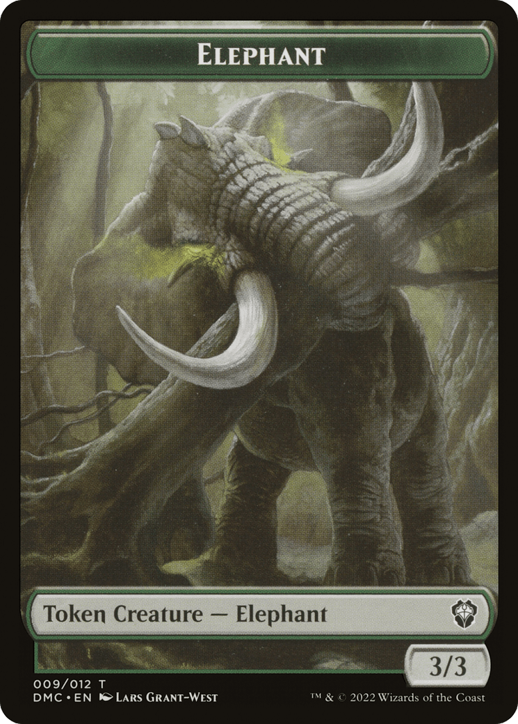Elephant (TDMC-009) - Dominaria United Commander Tokens Foil