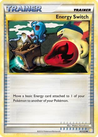 Energy Switch 091/123 - HeartGold SoulSilver Reverse Holofoil