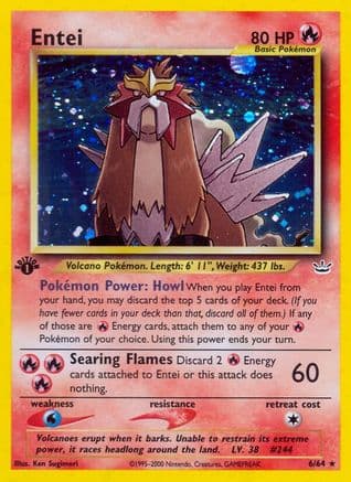 Entei (6)/64 Neo Revelation - Holo Rare