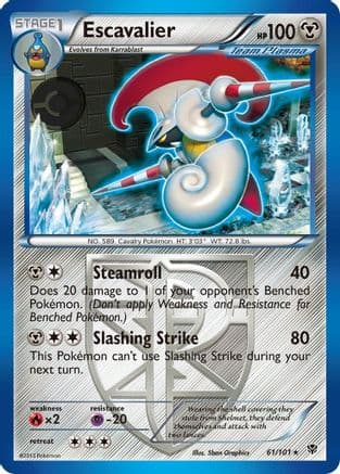 Escavalier (Team Plasma) 61/101 - Plasma Blast Reverse Holofoil
