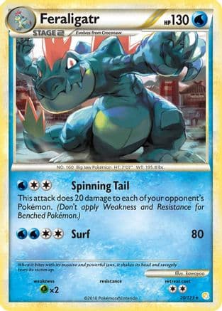 Feraligatr - HeartGold SoulSilver Reverse Holofoil