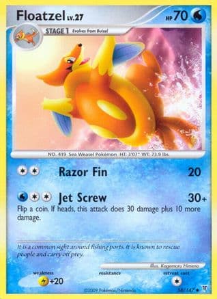 Floatzel - Reverse Holofoil Supreme Victors - Uncommon