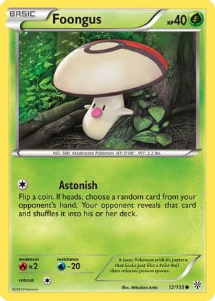 Foongus 12/135 - Plasma Storm Reverse Holofoil